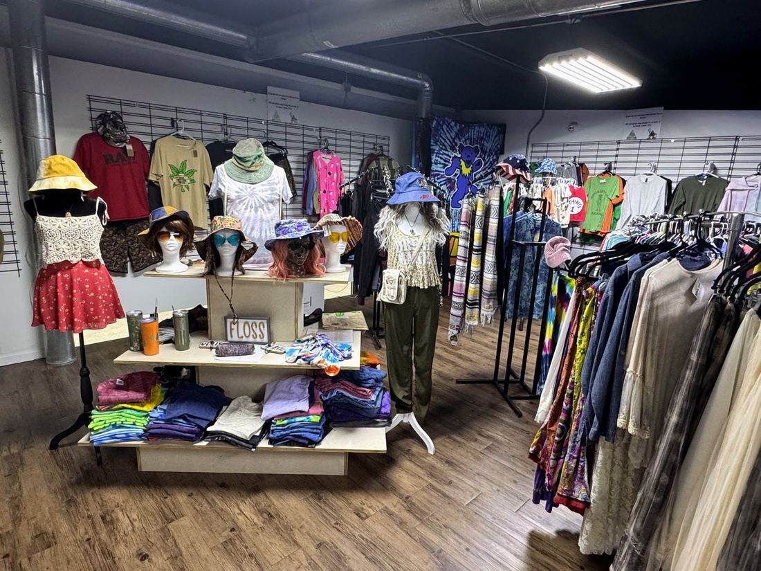 Clothing floor at Faded Walls, Brookland